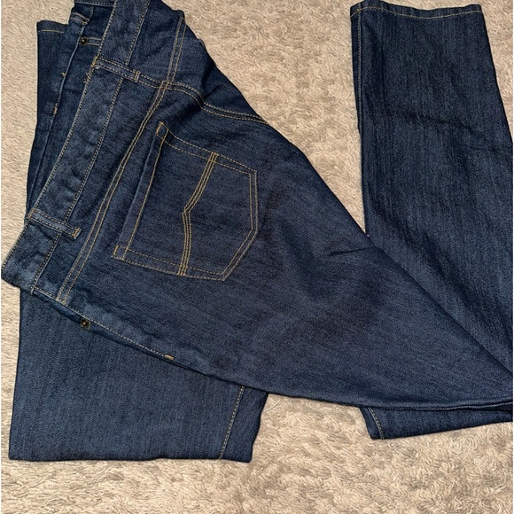 Michael Kors dark denim straight leg jeans - Picture 9 of 11